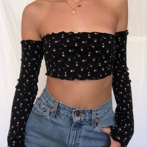 urban outfitters cropped tube top